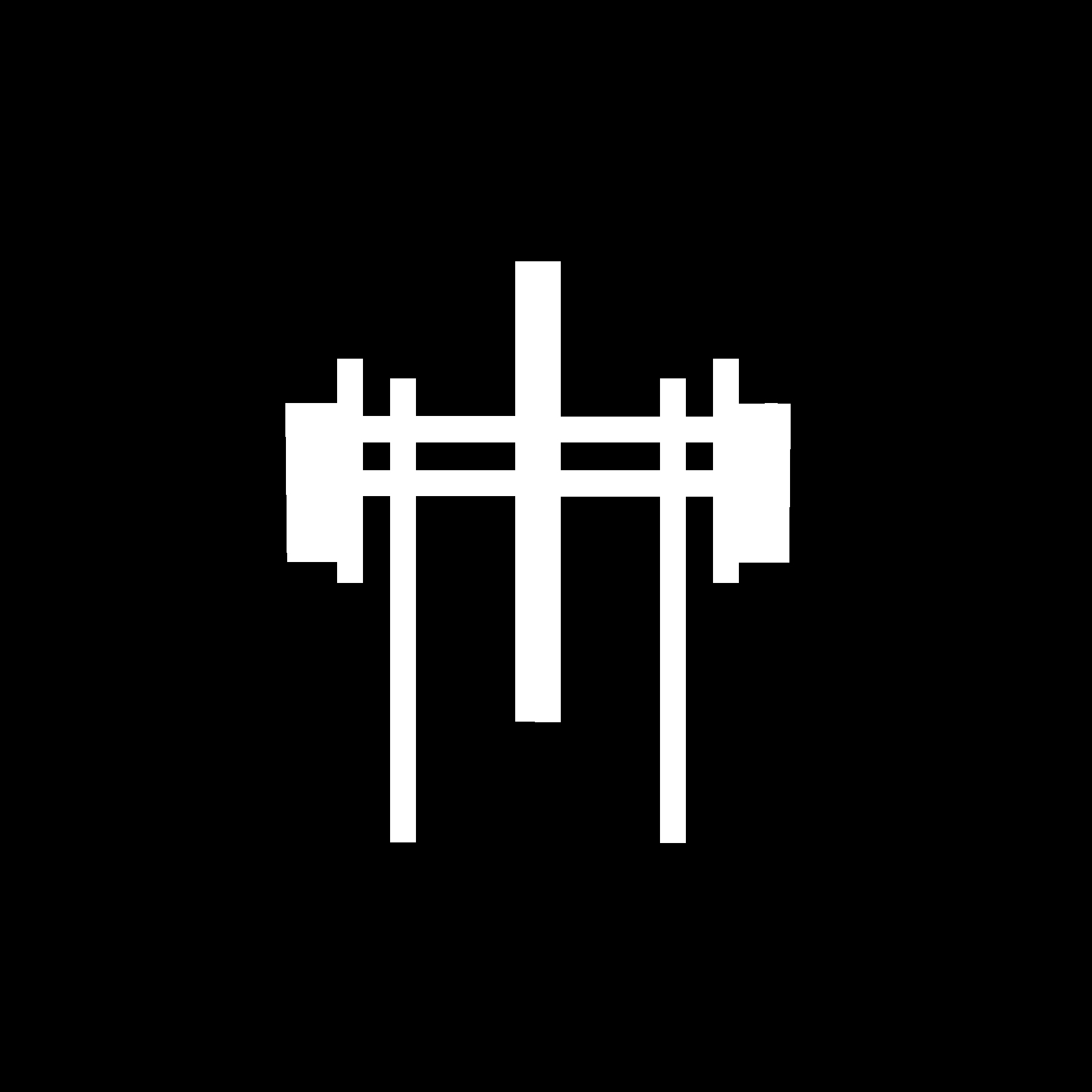 Cross-Bearer — black and white cross imagery